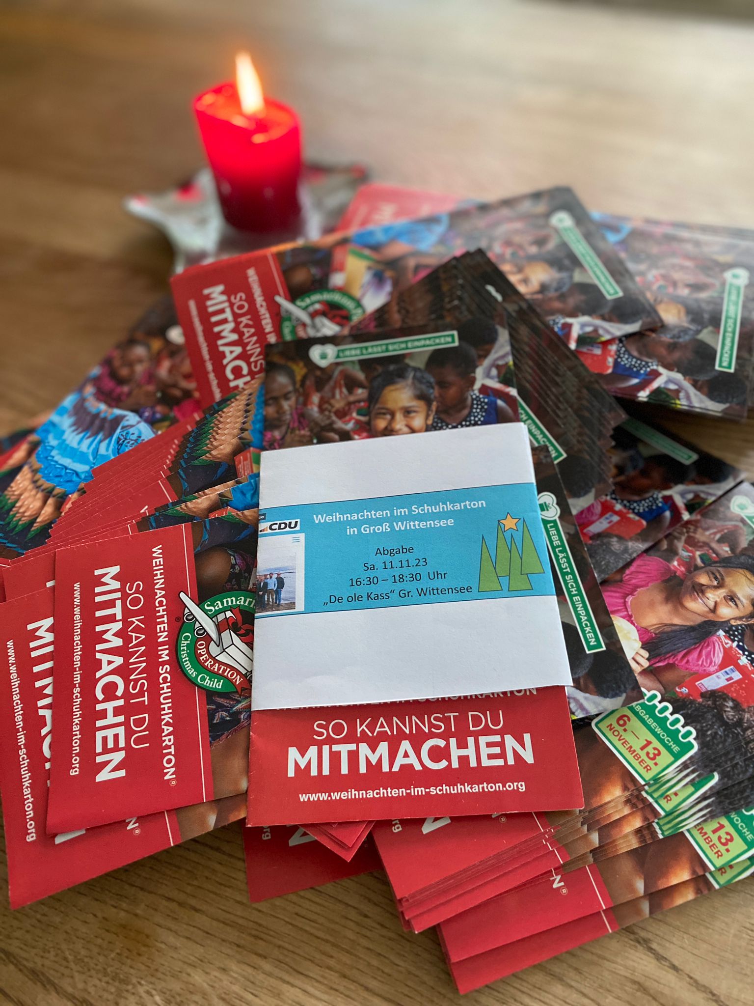 Weihnachten im Schuhkarton CDU Groß Wittensee